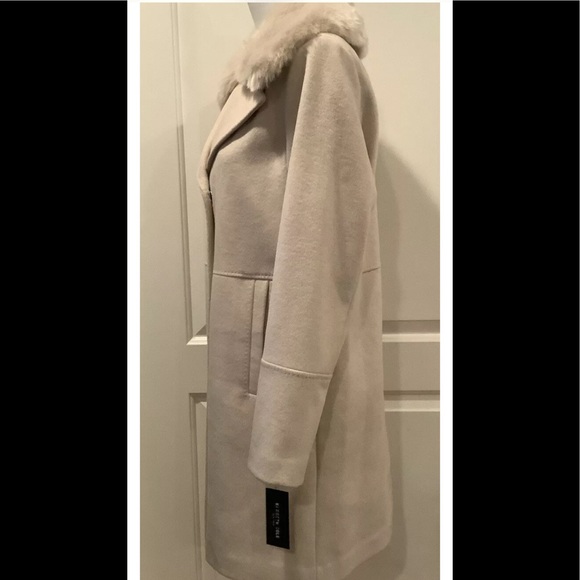 Kenneth Cole wool blend Walker coat oat XS - Picture 9 of 12